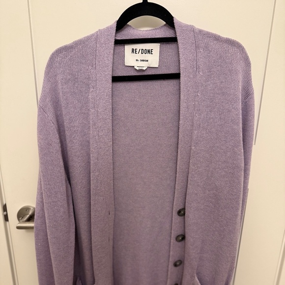 Redone lilac 90’s cardigan - Picture 1 of 2